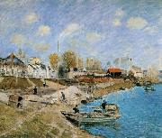 Alfred Sisley Sand on the Quayside,Port Marly Germany oil painting artist